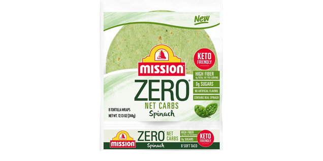 Mission Zero Net Carbs Spinach Soft Taco Tortillas