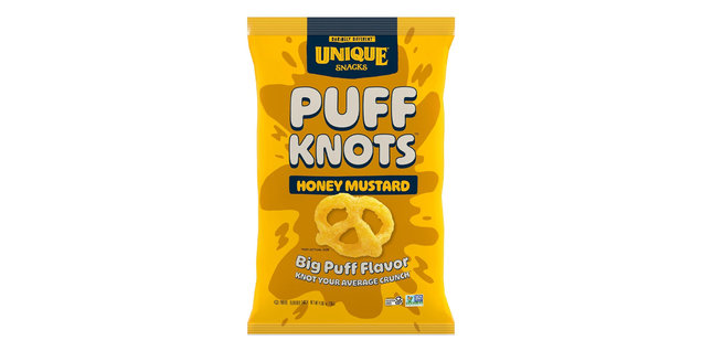 Unique Snacks Honey Mustard Puff Knots