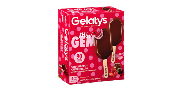 Gelatys Artisanal Gelato Strawberry Chocotella Mini Gem