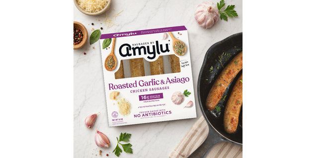 Amylu Fully Cooked Chicken Sausages, Burgers, and Meatballs