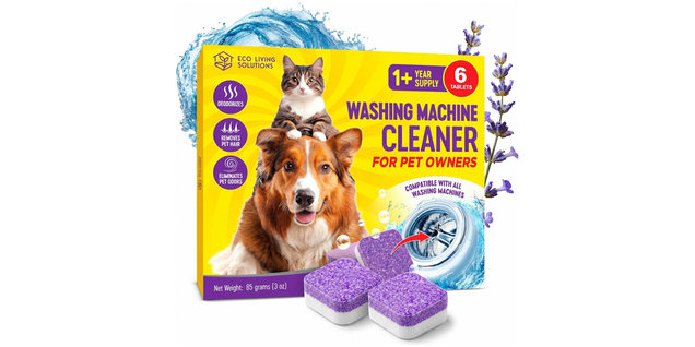 ECO LIVING SOLUTIONS Washing Machine Cleaner Tablets for Pet Owners