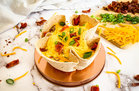 All-American Open-Faced Breakfast Burrito