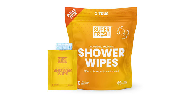Super & Fresh Co. Shower Body Wipes