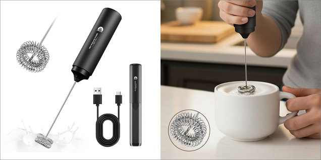 Handheld Rechargeable Milk Frother Wand