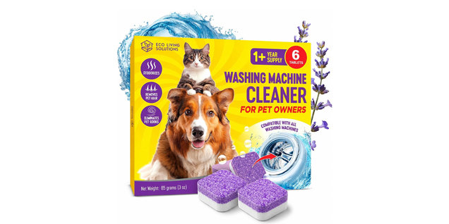 ECO LIVING SOLUTIONS Washing Machine Cleaner Tablets for Pet Owners