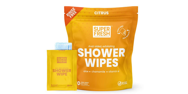 Super & Fresh Co. Shower Body Wipes
