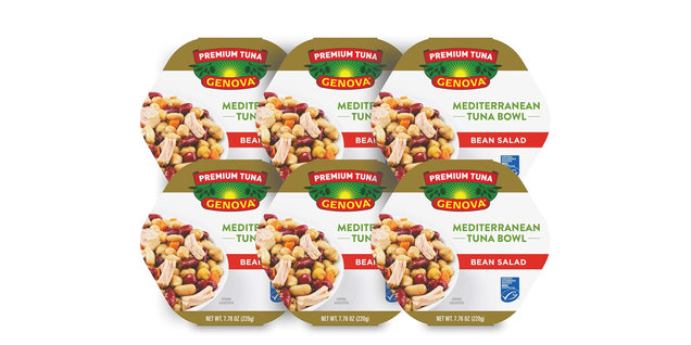 Genova Mediterranean Tuna Bowl Bean Salad