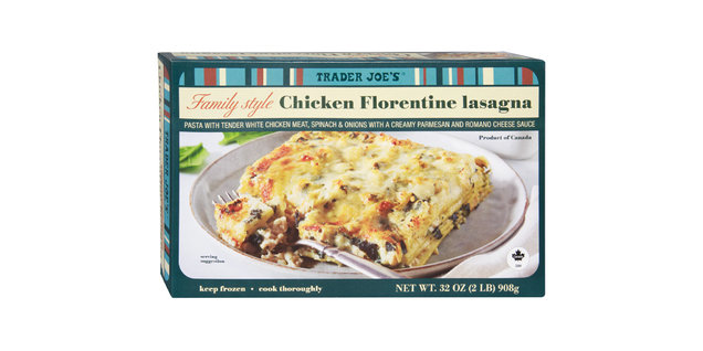 Trader Joe’s Family Style Chicken Florentine Lasagna