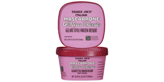 Trader Joe’s Italian Mascarpone & Mixed Berries Gelato Style Frozen Dessert
