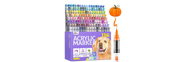LET'S RESIN PAINT 136 Colors Acrylic Markers