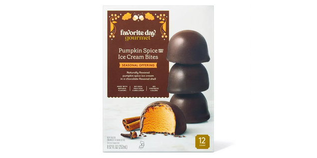 Favorite Day Gourmet Seasonal Offering Pumpkin Spice Ice Cream Bites