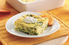 Caramelized Onion 'n Spinach Egg Bake