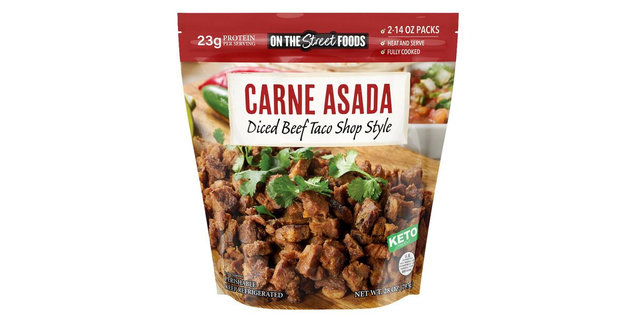 On The Street Foods Carne Asada Diced Beef Taco Shop Style