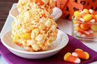 Candy Corn Popcorn Balls 