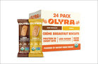 Olyra Breakfast Biscuits in 2 flavors: Dark Chocolate Creme 6.5 and Vanilla Creme 8.75