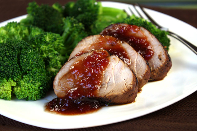 Healthy Glazed Roast Pork Tenderloin Recipe