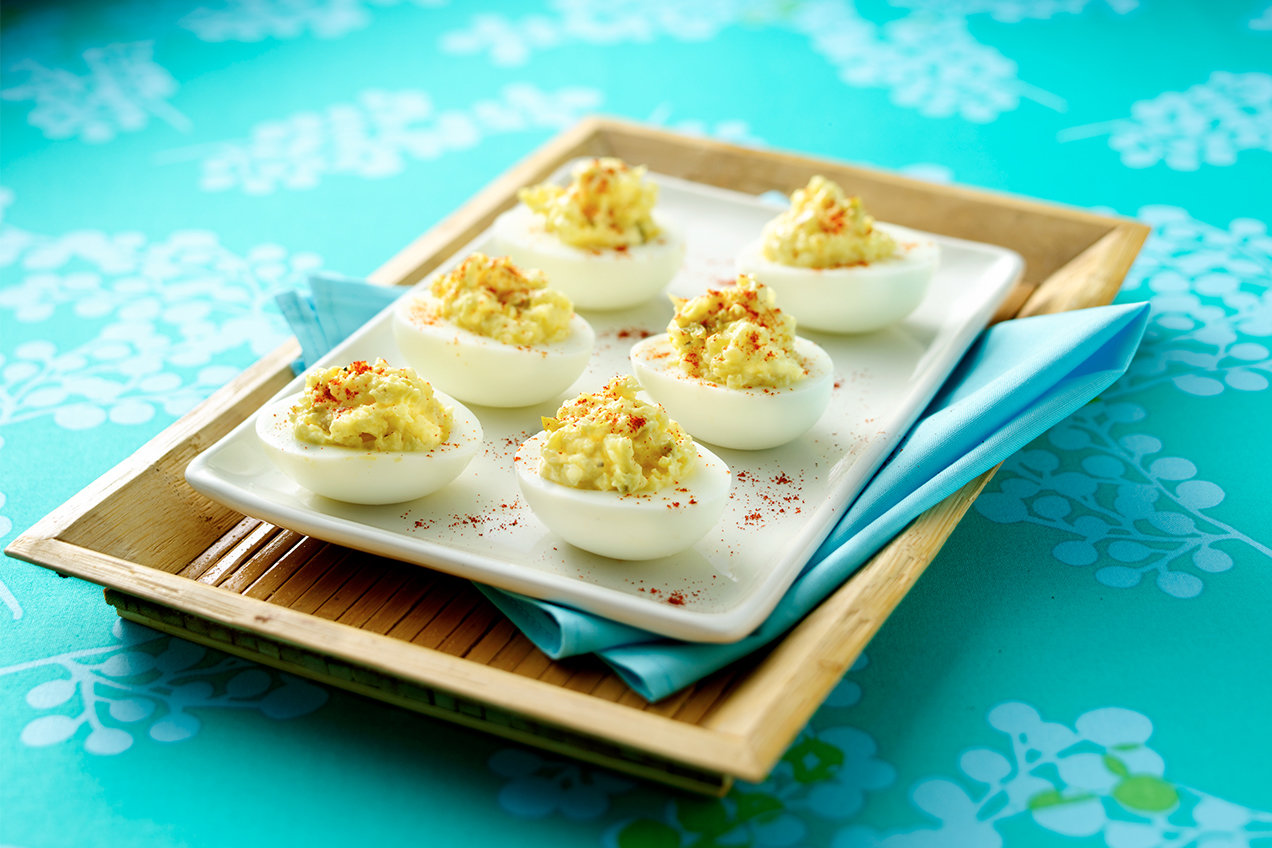 Healthy Deviled Eggs Recipe with Cauliflower Hungry Girl