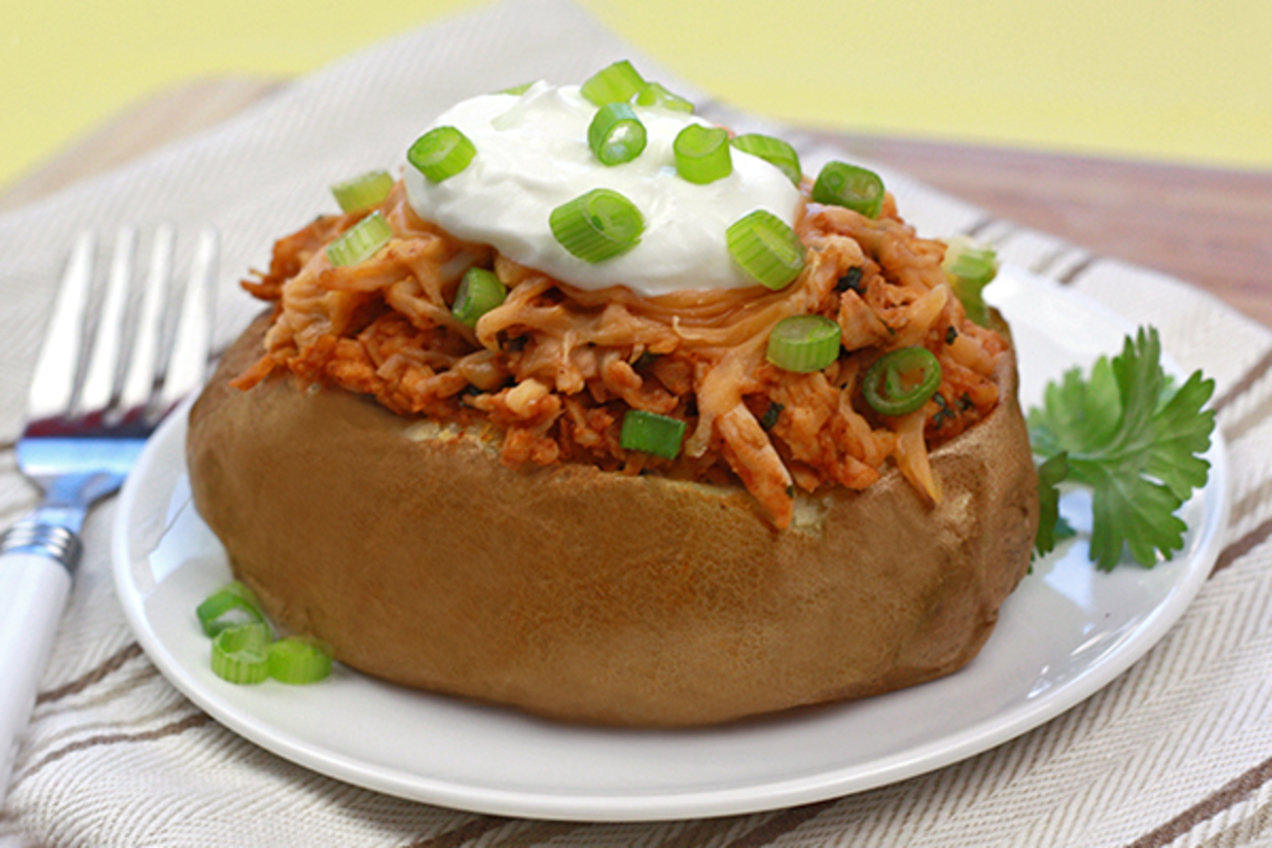 BBQ Chicken Stuffed Potato Hungry Girl