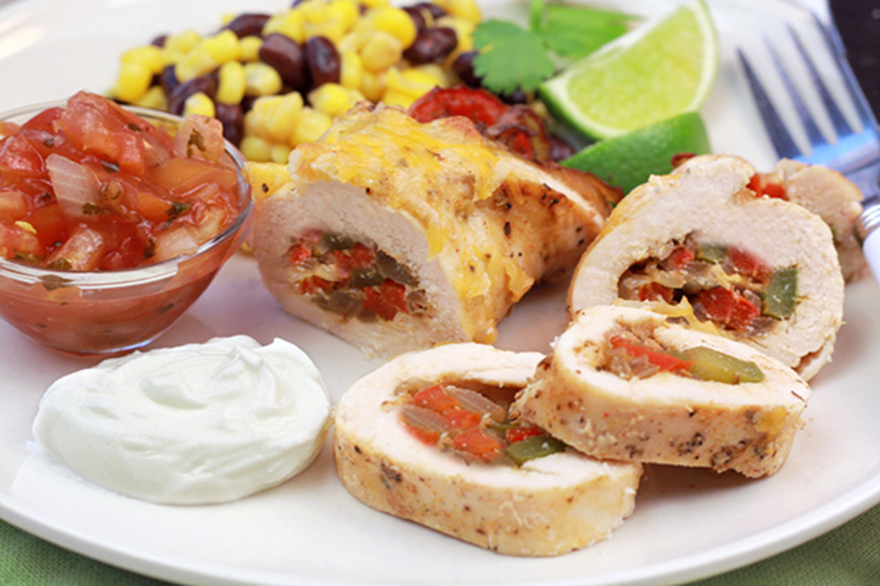 FajitaStuffed Chicken Hungry Girl