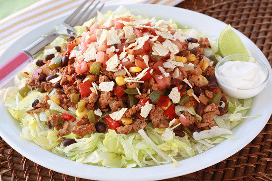 Hungry Girl's Healthy Turkey Taco Salad Recipe