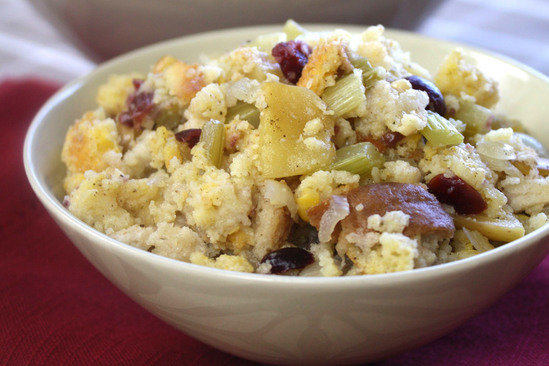 Hungry Girl's Healthy Cran-tastic Apple Cornbread Stuffing Recipe