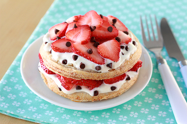 Neapolitan Waffle Stack | Hungry Girl