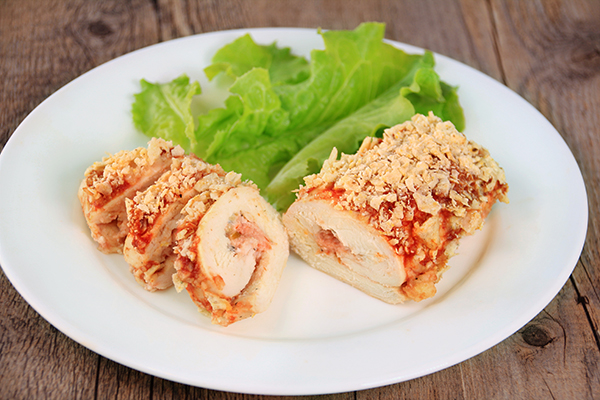 Taco-licious Stuffed Chicken | Hungry Girl