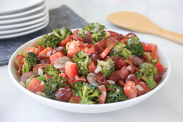 Next-Level Broccoli-Bacon Salad | Hungry Girl