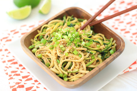 Cold Sesame Zucchini Noodles