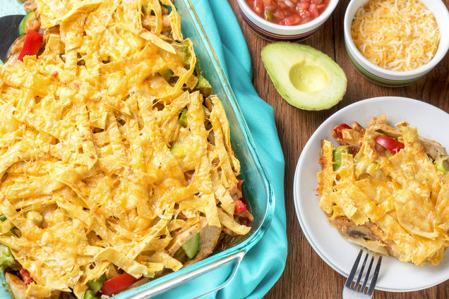 Hungry Girl's Healthy Chicken Fajita Casserole