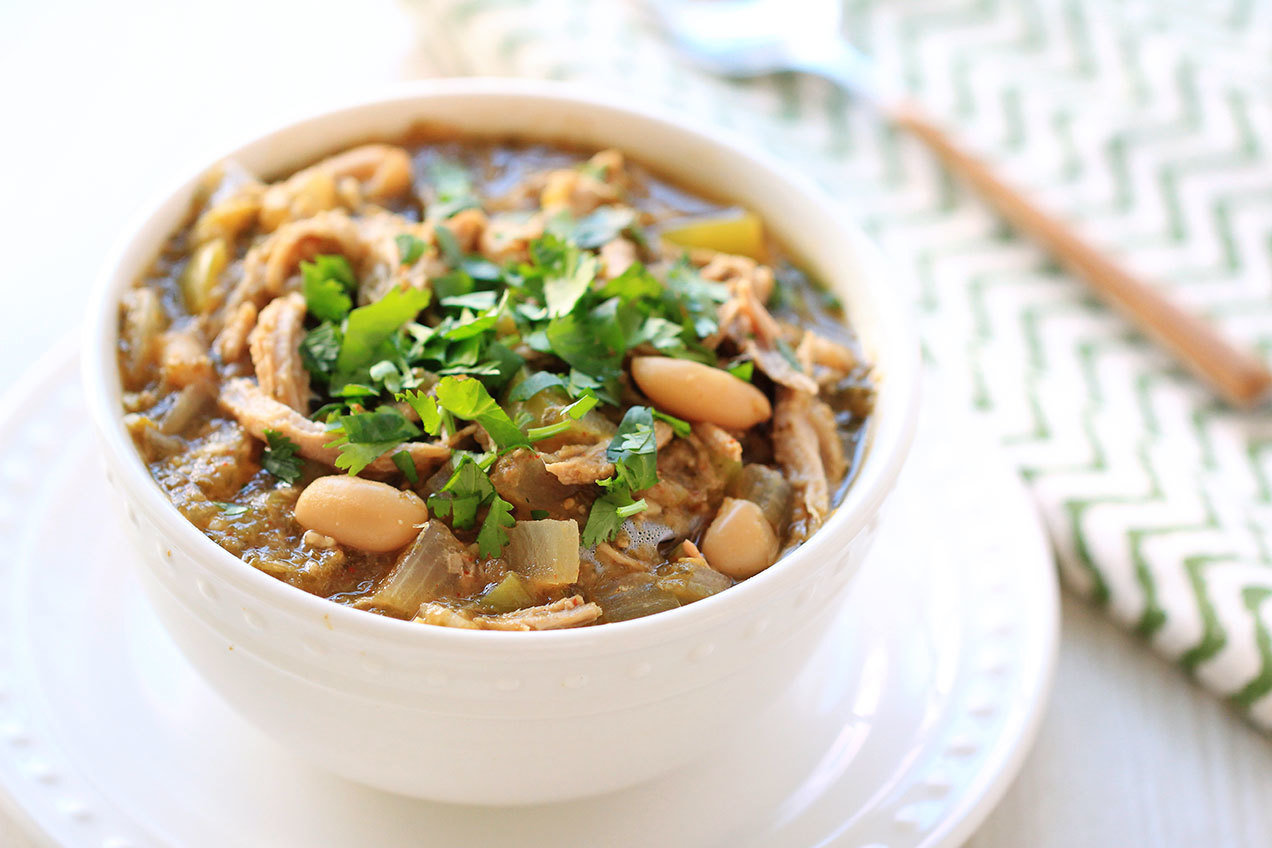 Healthy SlowCooker Recipes Mexican Chicken Soup, Green Chili with