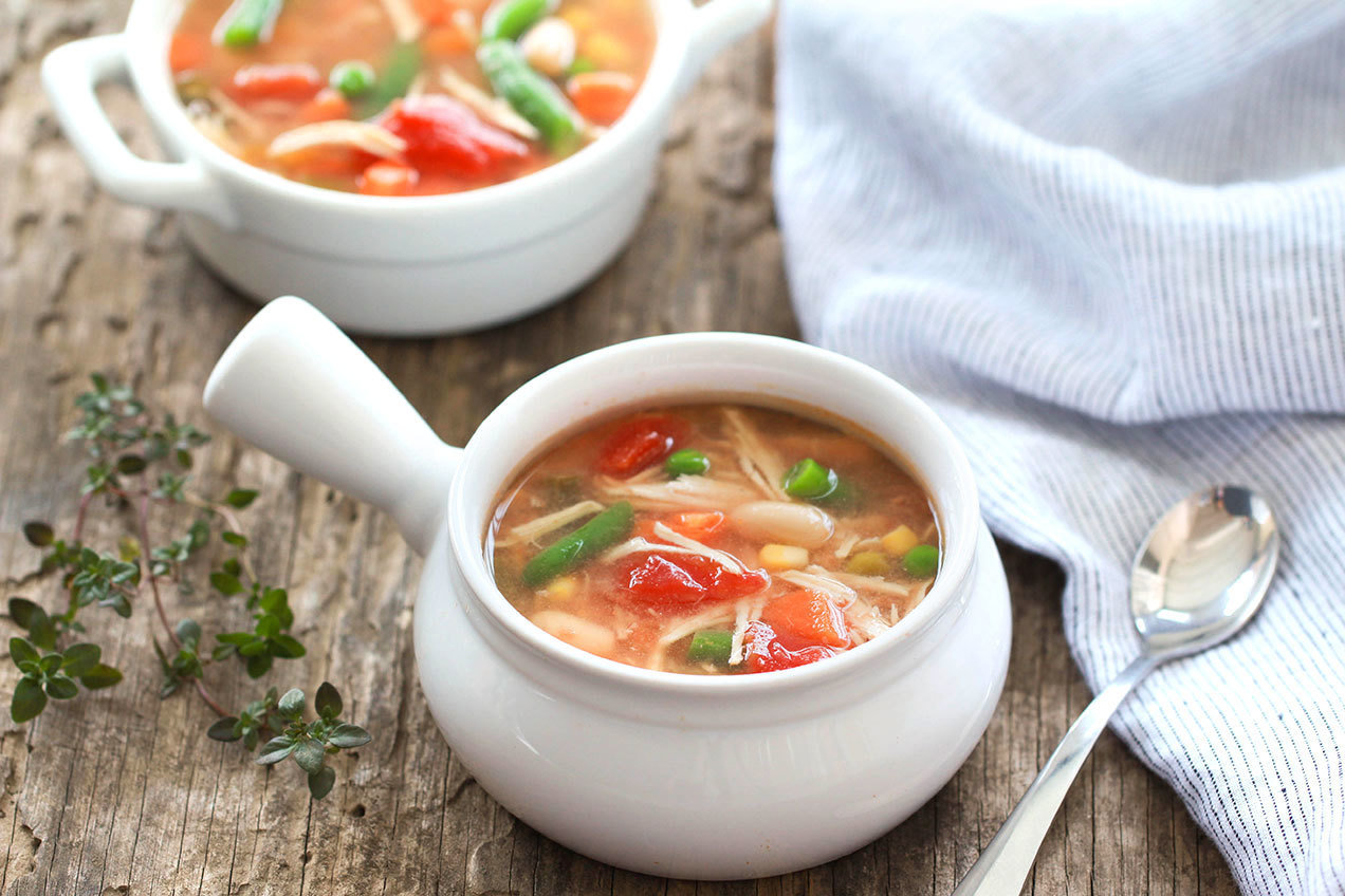 Chicken No-Noodle Soup with Veggies-image