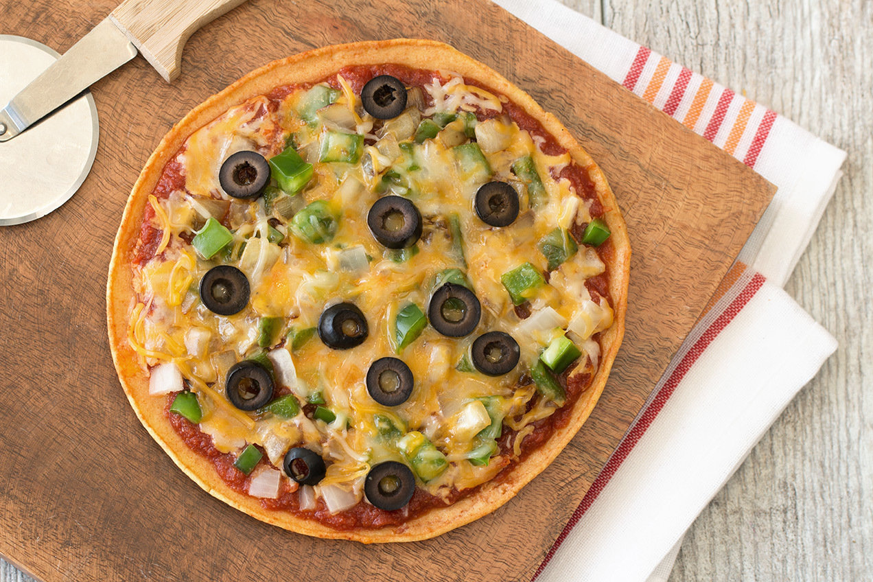 Healthy GlutenFree Mexican Pizza Recipe Hungry Girl