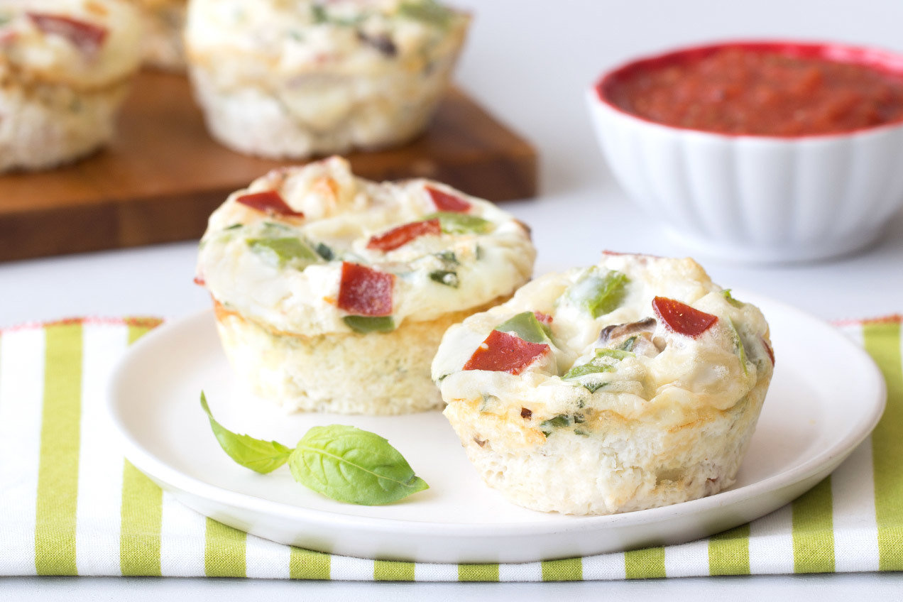 Healthy Egg Breakfasts Pizza Egg Bakes, AllAmerican Egg Bakes