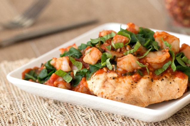 Hungry Girl's Healthy Saucy Chicken & Shrimp Recipe