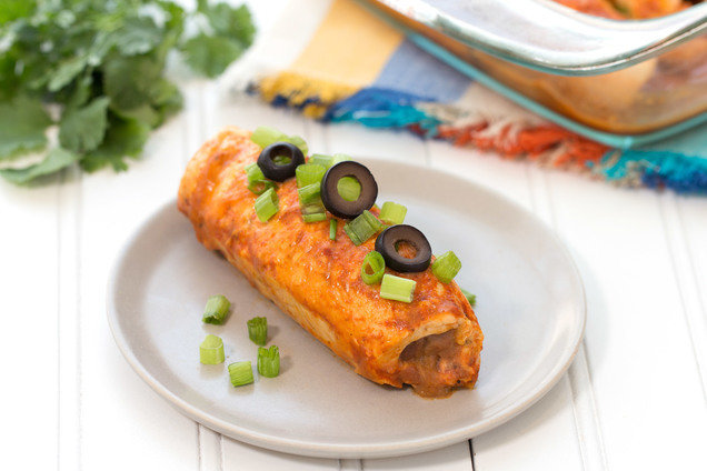 Hungry Girl's Healthy Inside-Out Chicken Enchiladas Recipe