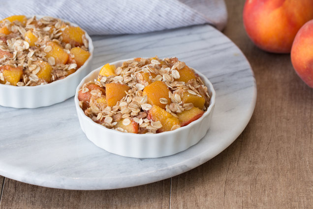 Foil-Pack Peach Cobbler