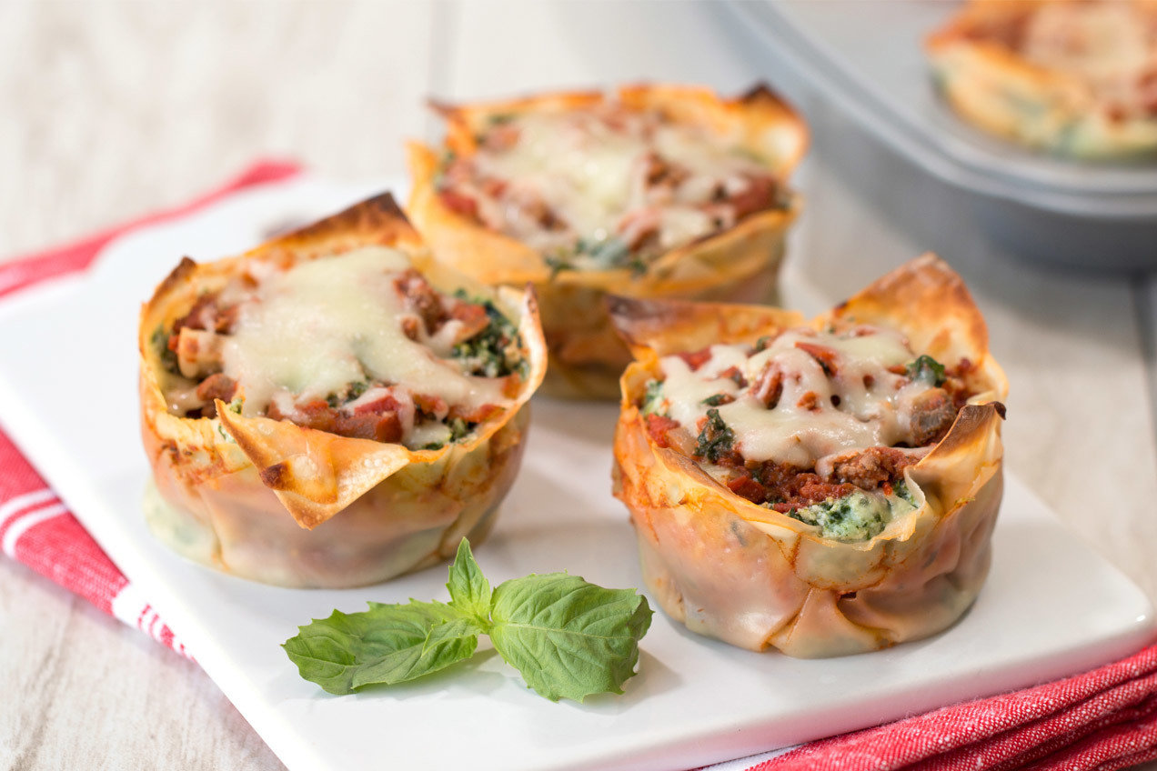 Perfect Li'l Lasagna Cupcakes-image