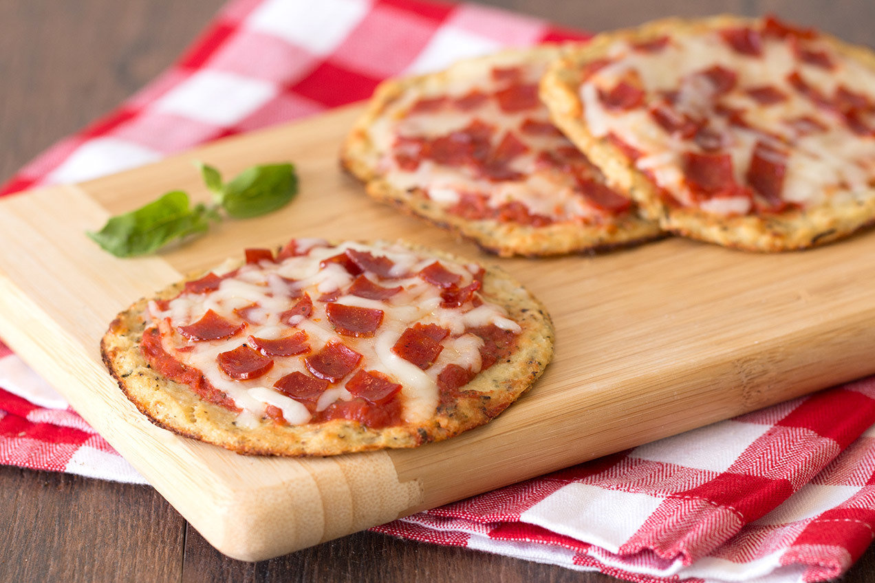 CutiePie CauliflowerCrust Pepperoni Pizzas Hungry Girl