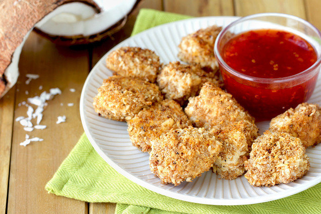 Hungry Girl's Healthy Coconut-Crusted Chicken Nuggets