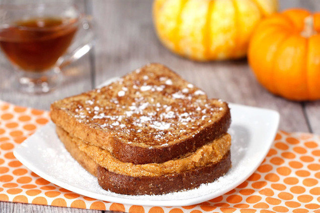 Pumpkin Spice Stuffed French Toast