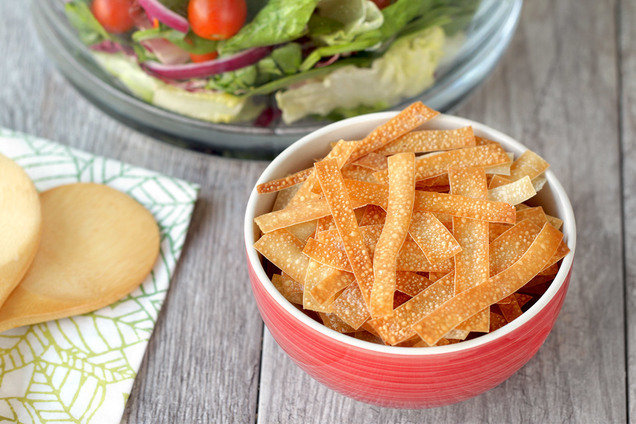 Hungry Girl's Crunchy Wonton Strips Recipe
