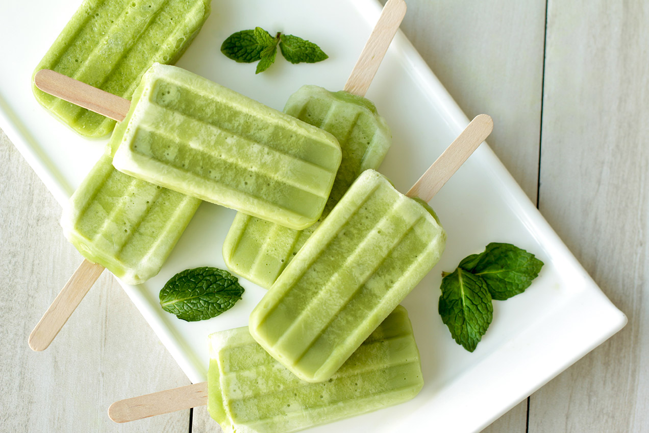 Clean & Hungry Shamrock Shake Pops | Hungry Girl