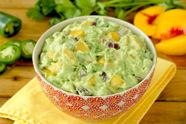 Hungry Girl's Healthy Hot Stuff Peach Guacamole Recipe