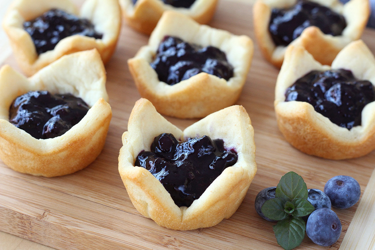 Personal Blueberry Pies Hungry Girl