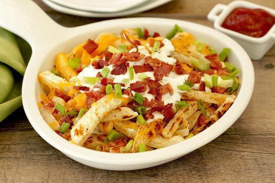 Hungry Girl's Healthy Fully Loaded Turnip Fries Recipe
