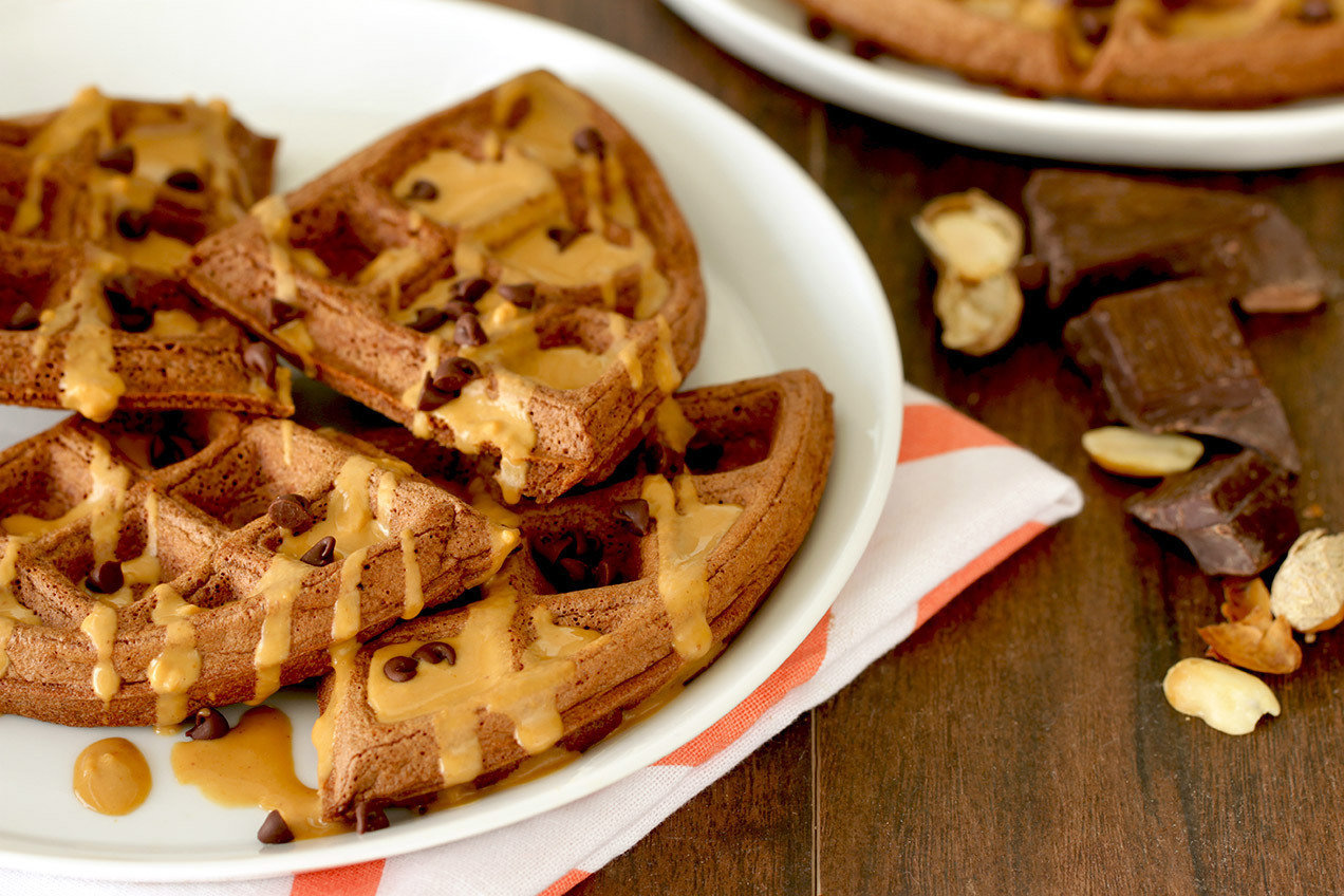Chocolate PB Madness Waffles-image