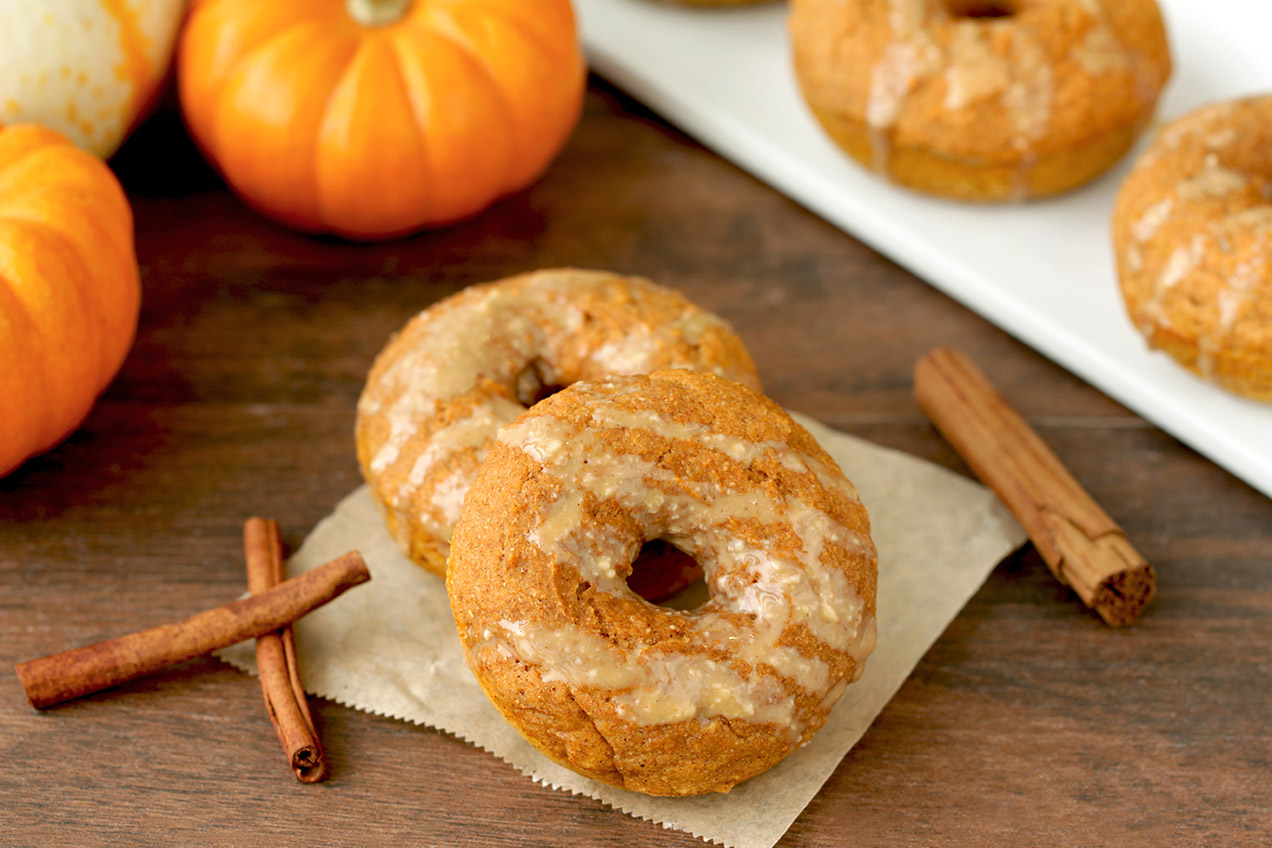Hungry Girl DIY Pumpkin Maple Donuts Hungry Girl