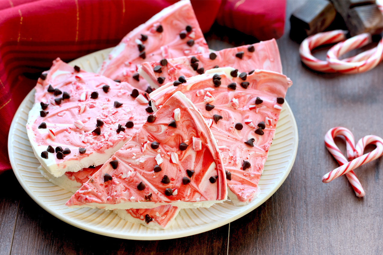 Holiday Frozen Yogurt Bark-image