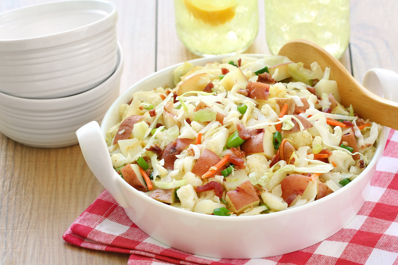 German Cauliflower Potato Salad | Hungry Girl